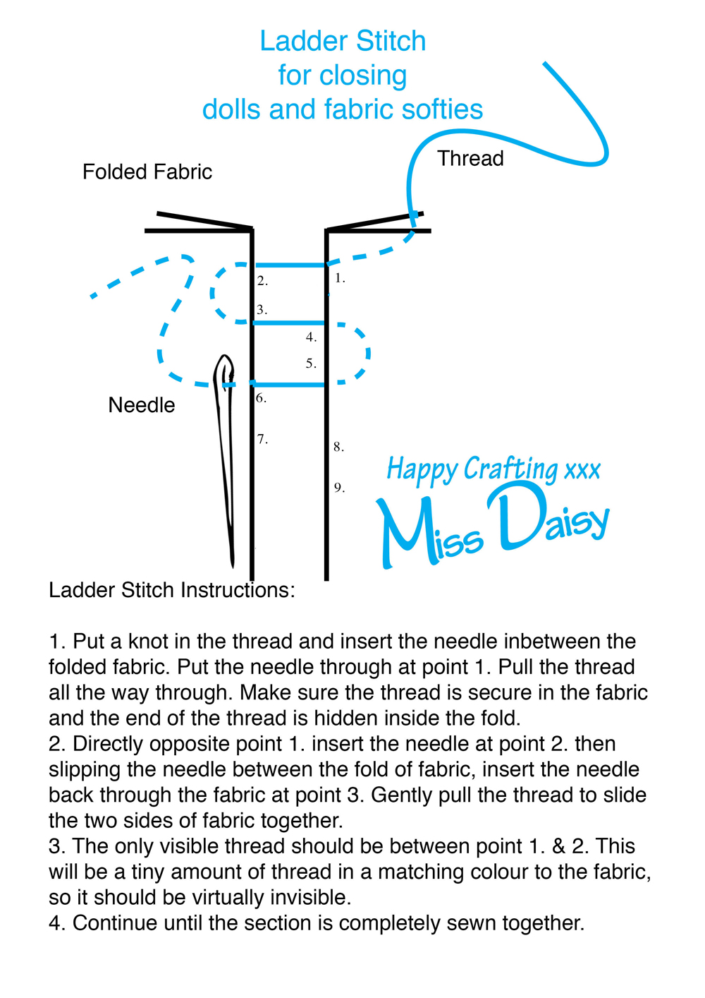 ladderstitch Miss Daisy Patterns