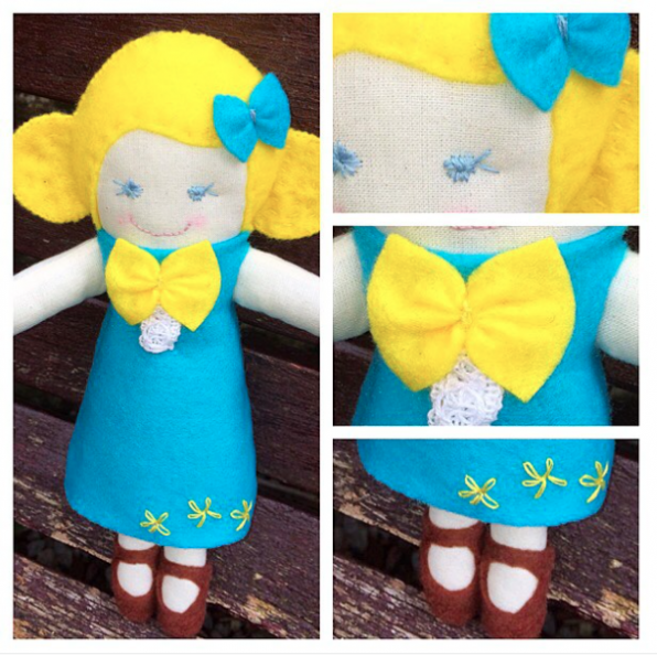 Cloth Doll Sewing Pattern and Video Part 1