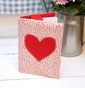 Heart Notebook cover pattern
