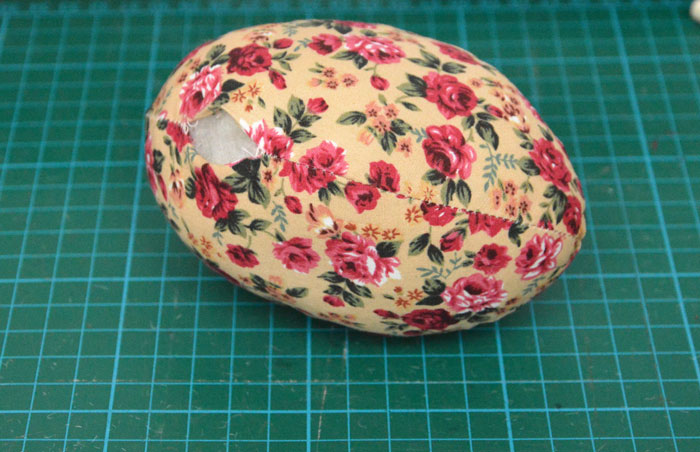 Fabric Easter Egg with Bow Free Pattern & Tutorial