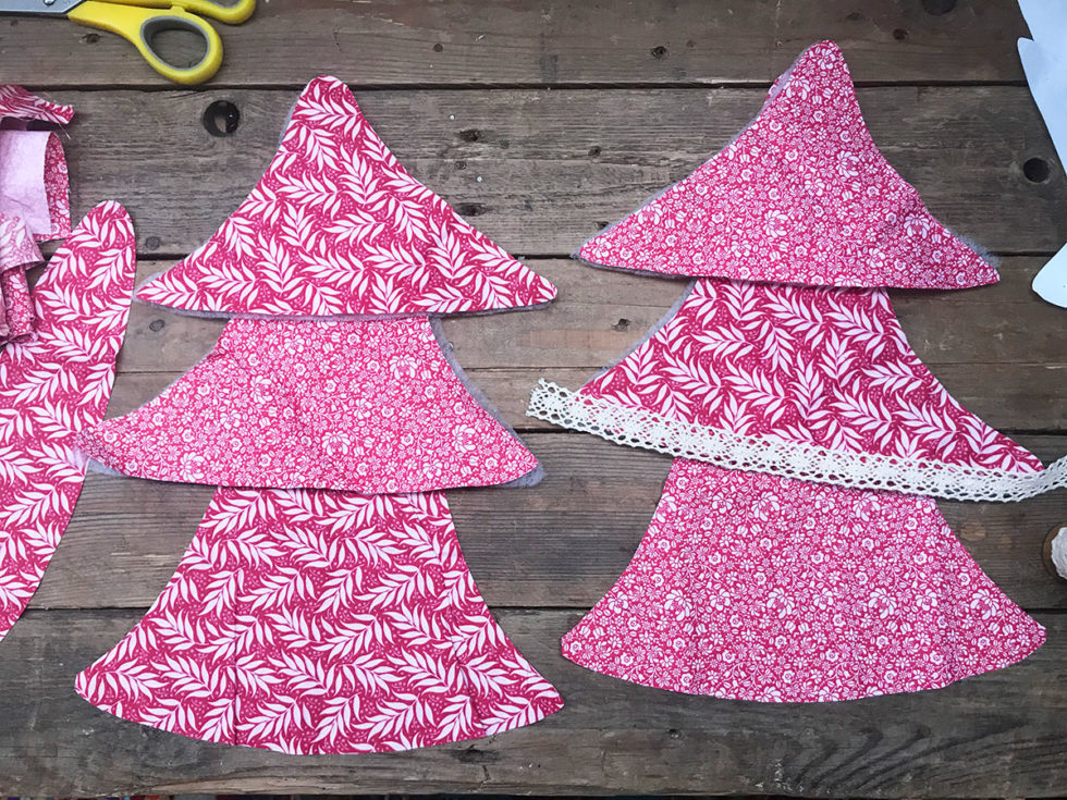 Fabric Layered Christmas Tree - Miss Daisy Patterns