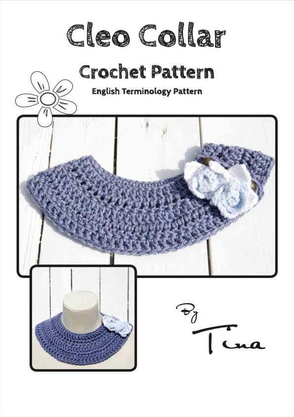 Crochet Pattern Collar and Cuff Bundle (English Terminology) - Image 3